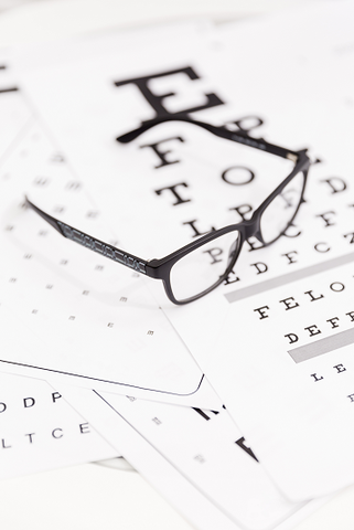 close up corrective spectacle snellen chart